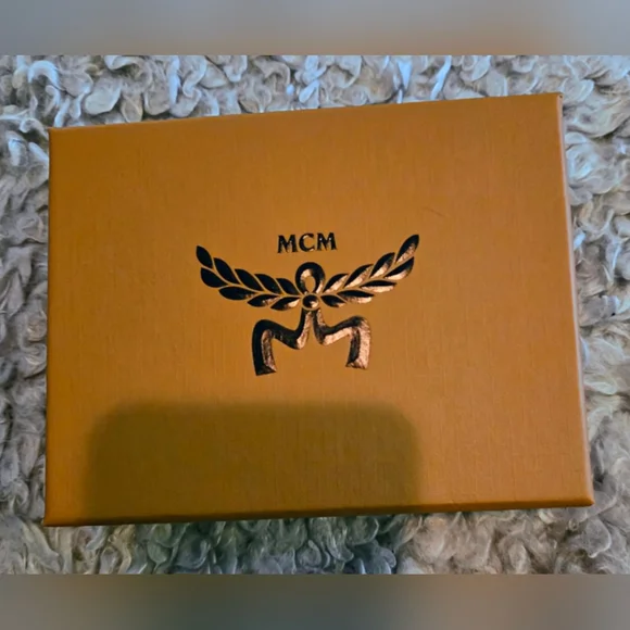 MCM Aren Denim Visetos Card Holder - Picture 5 of 5